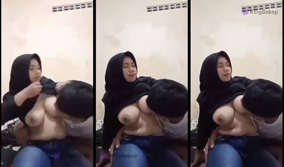 Bokeb hijab indo nyusuin pacarnya dikost