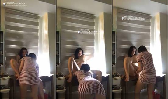 Bokep sleep lesbian dicolmekin temannya
